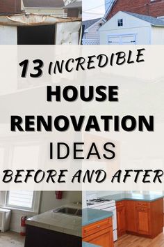 House renovation ideas before and after Rehab Homes Before And After, Renovating An 80s House, Home Updates Before And After, Small House Transformation, Restore Old House, 1970 Home Remodel Before After, Reno Before And After, Remodel Homes Before And After, Remodel Old House Before After