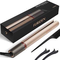 Furiden Professional Hair Straightener. Rounded Wand Design Also Allows For Use As A Curler. Brand New Without Box. Purchased This And Only Used Once No Longer Using Heat On My Hair So I’m Clearing Out My Supplies! Hair Ideas For Spring, Best Straightener, Easy Hair Styling, Hair Dryer Styler, Hair Tool Set, Curl Hair With Straightener, Straightening Iron, Flat Iron Hair, Professional Hair Straightener