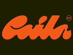 an orange and black logo with the word,'all in'on top of it