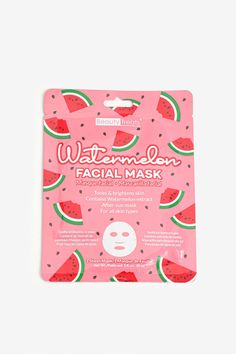 Facial Mask Packaging, How To Make Face Mask, Watermelon Face Mask, Sheet Face Masks, Paper Face Mask, Pink Face Mask, Face Mask Cute