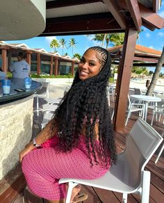 pretty & unique braids. follow for more content. Weave Hairstyles Braided, Unique Braids, Vacation Outfits Women, Vacation Hairstyles, Birthday Hair, Pretty Braided Hairstyles