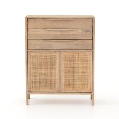 Sydney Tall Dresser Natural Natural Dresser Four Hands Four Hands Cane Dresser, Storage Doors, Three Drawer Dresser, 3 Drawer Dresser, Tall Dresser, Accent Chest, Studio Furniture, Valley View, Magnolia Homes