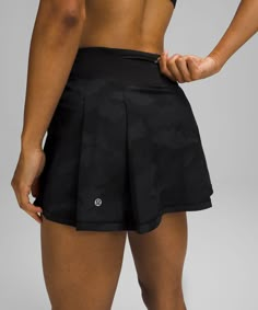 Pockets in your skirt, that's a yes. From tennis to trail running, drop-in pockets let you keep essentials close. Designed for Run. Mid Rise:Skirt length is measured at the centre front, from the top of the waistband to the hem:Skirt length by size: 0-2: 13", 4-6: 13.5", 8-10: 14", 12-14: 14.5":Liner length for all sizes: 3.5". Liner has side drop-in pockets. 'Wash with like colours', 'Machine wash cold', 'Do not bleach', 'Tumble dry low', 'Do not iron', 'Do not dry clean', 'Imported'. Lightweig Mid Rise Skirt, Lululemon Tennis Skirt, Lulu Skirt, Tall Skirt, Lululemon Pace Rival, Pleats Skirt, Lululemon Skirt, Hot Skirts, High Rise Skirt