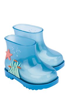 Mini Melissa | Under The Sea Boots | Nordstrom Rack Underwater Life, Mini Melissa, Open The Door, Nordstrom Store, Under The Sea, Dog Bowls, Rubber Rain Boots, Nordstrom Rack