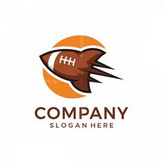 Rocket Football Logo American Football Ball, Football Logo Design, Group Logo, Football Ball, Company Slogans, Football Logo