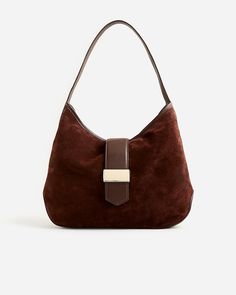 Berkeley Suede And Leather Shoulder Bag For Women Suede Purses And Handbags, Suede Shoulder Bag, Thrifted Handbags, Casual Bags Women, Designer Wishlist, Pretty Trinkets, 2023 Accessories, Weekly Inspiration, Buckle Bag