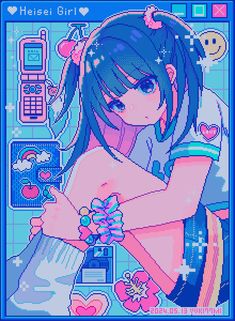 Piskel Art, Vaporwave Art, Cool Pixel Art, Playlist On Spotify, Pix Art, Anime Pixel Art, Pixel Art Design, Pretty Drawings, 영감을 주는 캐릭터