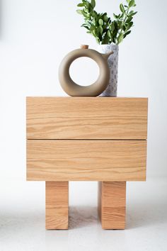 Suelo Nightstand Oak 03 Modern Low Nightstand, Thuma Bed Nightstand, Lenia White Oak Bed, Contemporary Nightstands, Light Wood Nightstand Mid Century, Nera Oak Nightstand, New Mid Century Modern, Nightstands Modern, White Oak Nightstand