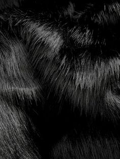 Soft, luxurious and plush faux fur. This IS the fur I use to make my highly coveted poms from! Can be used for a variety of projects including pompoms, pillows, blankets etc. Panther is a super soft and shiny pure black fur with super long, tips varying from 1"-2".Panther:•Material: 80% Acrylic/20% Polyester •Woven Back•Heavy Weight•Width: 58"/60"•No Stretch•Pile Length: 2 1/2" Apx.•Varying base with varying tips throughoutPlease note: Colour Appearance May Vary Due To Monitor SettingsNot quite Faux Fur Aesthetic, Fur Pattern, Black Fur Aesthetic, Fur Fabric, Black Fur Wallpaper, Fur Fabric Texture, Fur Aesthetic, Ambiance Outerwear Black Faux Fur, Black Cat Long Fur