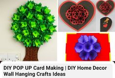 diy pop up card making / diy home decor wall hanging crafts ideas for valentine's day