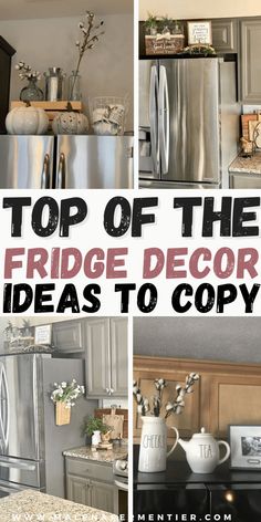 the top of the fridge decor ideas to copy