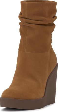 PRICES MAY VARY. Calf Circumference (IN) 13.4 Suede Upper Platform Height (IN) 1 Heel Height (IN) 4.3 Wedge Heel Round Toe Yellow Dress, Dress With Boots, Top Trends, Jessica Simpson, Wedge Heels, Special Features, Heel Height, Ankle Boot, Wedges