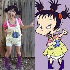 Kimi Finster cosplay Rugrats Costume, Kimi Finster, Cartoon Halloween Costumes, 90s Halloween, Halloween Costumes For 3, Homemade Halloween Decorations, Costumes For Teens, Anime Halloween, Halloween Crafts Decorations