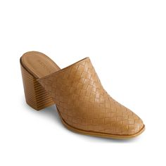 Bernardo-Britt Mule Round out your warm weather wardrobe with the Britt mule from Bernardo. This leather pair sports a classic, fisherman sandal-inspired woven design and chunky block heel that work to uplift your look. Chunky Block Heels, Woven Design, Mule, Warm Weather, Block Heels, Sandals, Wardrobe, Heels, Sports