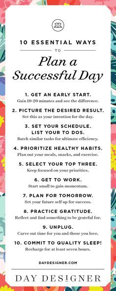 10 Essential Ways to Plan a Successful Day | Day Designer | The strategic planner and daily agenda for living a well-designed life. Choose Career, Daglig Motivation, Change Habits, How To Believe, Day Designer, Personal Improvement, Planner Organization, Inspiration Quotes