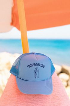 Get beach-ready with our 'Board Meeting' hat! Printed on a foam trucker. Perfect for sunny days by the shore, it's your go-to for chill vibes and fun times under the sun. I do not accept returns or exchanges! I am not responsible for missing/stolen packages please contact your local post office. If your item comes damaged please message me!  If you need to rush your order please message me to make sure I am able to fulfill the order in the desired timeframe. You are responsible to update your shipping method in the checkout.  For wholesale inquires please message me! Beach Trucker Hat With Flat Brim, Beach-style Trucker Hat With 5-panel Design, Summer Beach Trucker Hat, 5-panel, Summer Beach Trucker Hat 5-panel, Summer Beach Trucker Hat, 5-panel Design, 5-panel Trucker Hat For Beach Summer, Summer Travel Trucker Hat, 5-panel, Beach Season Trucker Hat For Travel, Summer Beach Hats 5-panel