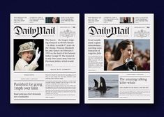 the front and back pages of a newspaper with pictures of people in hats on them