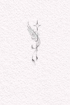 an ink drawing of a flower on white paper