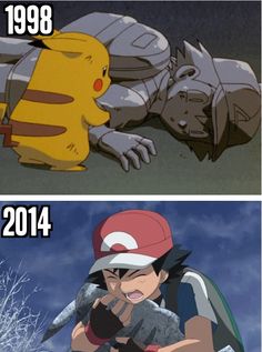 the evolution of pikachu and pokemon in real life, compared to each other