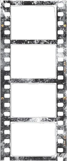 an old film strip with blank space for text