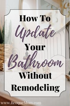 how to update your bathroom without remodeling Update Small Bathroom, Cheap Bathroom Makeover, Basic Bathroom, Small Half Bathroom, Easy Bathroom Updates, Teen Bathrooms, Farmhouse Bathroom Design, Bath Makeover, Diy Bathroom Makeover