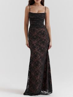 Artemis Black Lace Maxi Dress – Luxandluxy Lace Capelet, Socialite Style, Capelet Dress, Black Lace Maxi Dress, White Lace Maxi Dress, White Lace Maxi, Formal Occasion Dress, Long Sleeve Prom, Fishtail Dress