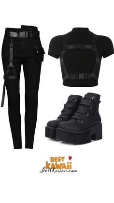 Combat Clothes, 2 Am, Gothic Outfits, Winter Aesthetic, Teenage Fashion Outfits, Cosplay Outfits