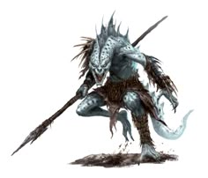 Male Troglodyte Fighter Warrior - Pathfinder PFRPG DND D&D 3.5 5th ed d20 fantasy Troglodyte Art, Troglodyte Dnd, Leshy Pathfinder Art, Pathfinder Leshy Art, Lizardfolk Fighter Dnd, Sabertooth Tiger Fantasy Art, Lizardmen Warhammer, Dark Sun, D D Monsters