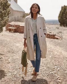 Unlined Linen Trench Coat | Garnet Hill Linen Trench Coat Outfit, Linen Coat Outfit, Trench Coat Street Style, Linen Trench Coat, Linen Fiber, Lightweight Trench Coat, Trench Coat Outfit, Linen Coat, Garnet Hill