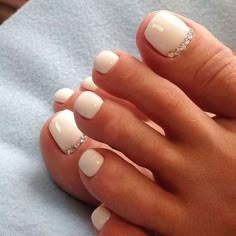 Beach Toes, Feet Nail Design, Cute Toe Nails, Pedicure Designs, Nail Art Wedding, Toe Nail Designs, Pedicure Nail Art, Toe Nail Art