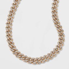 Everyone could use a classic gold chain in their arsenal. The SUGARFIX by BaubleBar Gold and Crystal Curb Chain Necklace is an updated take on the timeless curb chain style, with elegant negative space incorporated into the design. Plus, this piece is embellished with pavé stones, adding that delicate touch of sparkle. Royal Icing Decorations, Curb Chain Necklace, Wear Necklaces, Rabbit Hole, Classic Gold, Decorated Cookies, Negative Space, Curb Chain, Chain Styles