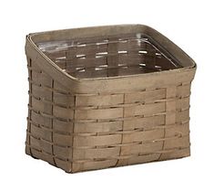 an empty basket is shown on a white background