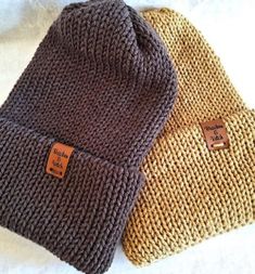 This is a soft knitted beanie made from an acrylic yarn. It is a nice alternative for people who are sensitive to wool. Wear with the brim folded up so ears stay warm or wear it down for a slouchy style. The top closure of the beanie is an "x" style as shown is the photos. A variety of colors are available. Great in cold weather. Soft enough for the most delicate of skin, this will soon become your favorite hat. Includes a faux leather tag on the folded brim as my professional touch (removeable if desired).  Fits most adult sized heads. Select color from drop down menu. Slouchy Style, Leather Tag, Winter Cap, Knitted Beanie, Slouchy Hat, Skull Cap Beanie, Folded Up, Skull Cap, Knit Beanie