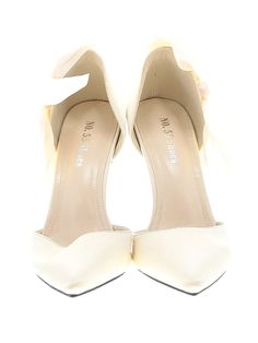 No. 55 Shoes Heels Size: 38 - used. No Fabric Content | No. 55 Shoes Heels: Ivory Shoes - Size 38 Heels, Ivory Shoes, Shoes Heels, Fabric