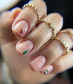 Fun Christmas Nails, Unique Nail Art, Minimal Nails Art