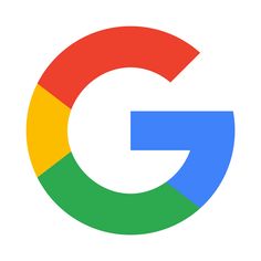 the logo for google is shown in red, yellow and green colors on a white background