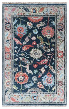 * Design: Oushak Rug * Completely new Area Rug with tags, Never been used Before * 100% Weave- Hand knotted Persian Weave rug. * Origin- Hand Knotted in Rural Northern India. * It is purely Handwoven rug, No machine involved in making this rug. * Dimension: 4.3 x 6.7 feet * Color: Blue/ Multicolour * Material: Made with non-shedding, 100% soft New Zealand Handspun wool. * Construction Technique: Hand-Knotted * Style: Area Rugs * Indoor/Outdoor: Indoor * Backing Material: Cotton foundation used a Rugs Indoor, Living Room Contemporary, Weave Rug, Contemporary Floor, Rugs For Living Room, Modern Blue, Floor Carpet, Hand Knotted Rug, Handwoven Rug