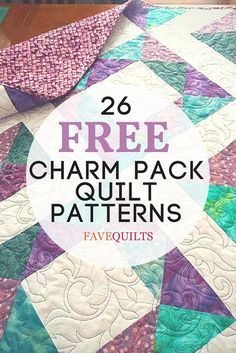 free charm pack quilt patterns with text overlay