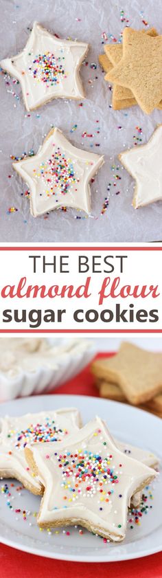 the best salted caramel flan sugar cookies with sprinkles on top