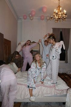 #birthday #slumberparty #cutepajamas #pajamas #girlhood #womenhood #coquette Satin Pajama Party, Girly Pajama Party, Classy Pajama Party, Pajama Bday Party, 1950s Sleepover, Pajama Birthday Party Adults, Birthday Party Coquette, Coquette Birthday Ideas, Y2k Slumber Party