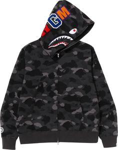 a Black Bape Hoodie, Bape Shark Hoodie, Bape Jacket, Double Hoodie, Mens Fits, Bape Shirt, Bape Shark, Bape Hoodie, Shark Hoodie