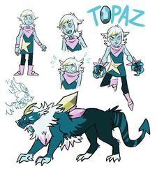 an image of some character designs for the game topaz, with different poses and expressions