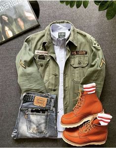 Winter Clothes For Men, Army Jackets, Denim Street Style, Streetwear For Men, Jeans Street Style, Black Men Fashion Swag, Dad Fashion, Street Fashion Men Streetwear, Smart Outfit