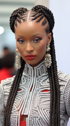 #hair #hairstyle #style Black Women Braids, Women Braids, Hairstyles Black Women, Easy Summer Hairstyles