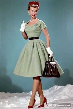 The 1950s Fashion, Vintage 1950s Outfits, 50s Teen Fashion, 1950s Fashion Women Outfits, 1950s Outfits Women, 1950 Womens Fashion, Lindy Hop Dress, 50s Housewife Dress