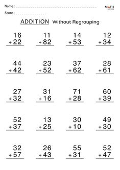 Addition Without Regrouping Worksheets with Answer Key | Kindergarten math worksheets addition, Math addition worksheets, 1st grade math worksheets #Second_Class_Maths_Worksheets #Grade_1_Math_Addition_Worksheet #Class_2_Worksheets_Maths #3rd_Grade_Addition_Worksheets Grade 1 Math Addition Worksheet, Second Class Maths Worksheets, Class 1 Addition Worksheet, Math Worksheet Class 1, Adding Math Worksheets, Free Printable Addition Worksheets, Grade 2 Worksheets Math, Worksheet For Class 2 Maths, Maths Class 1 Worksheet