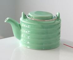 Jadeite Teapot Futuristic Furniture, Furniture Logo, Pottery Teapots, Furniture Placement, Decorating Themes, Distressed Furniture, Scandinavian Furniture, Furniture Showroom, Apartment Furniture