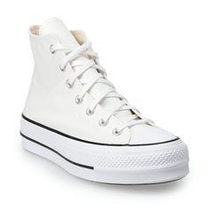 White High Top Converse, Chuck Taylor All Star Lift, Converse Shoes Womens, Shoes Teen, Women's Converse, Swag Shoes, Star Design, Converse Chuck Taylor All Star, High Top Shoes