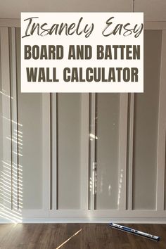 board and batten spacing Diy Board And Batten Wall, Diy Wooden Wall, Wall Trim