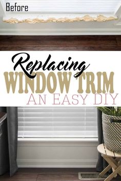 the window trim is easy to do and it's great for any room in your home